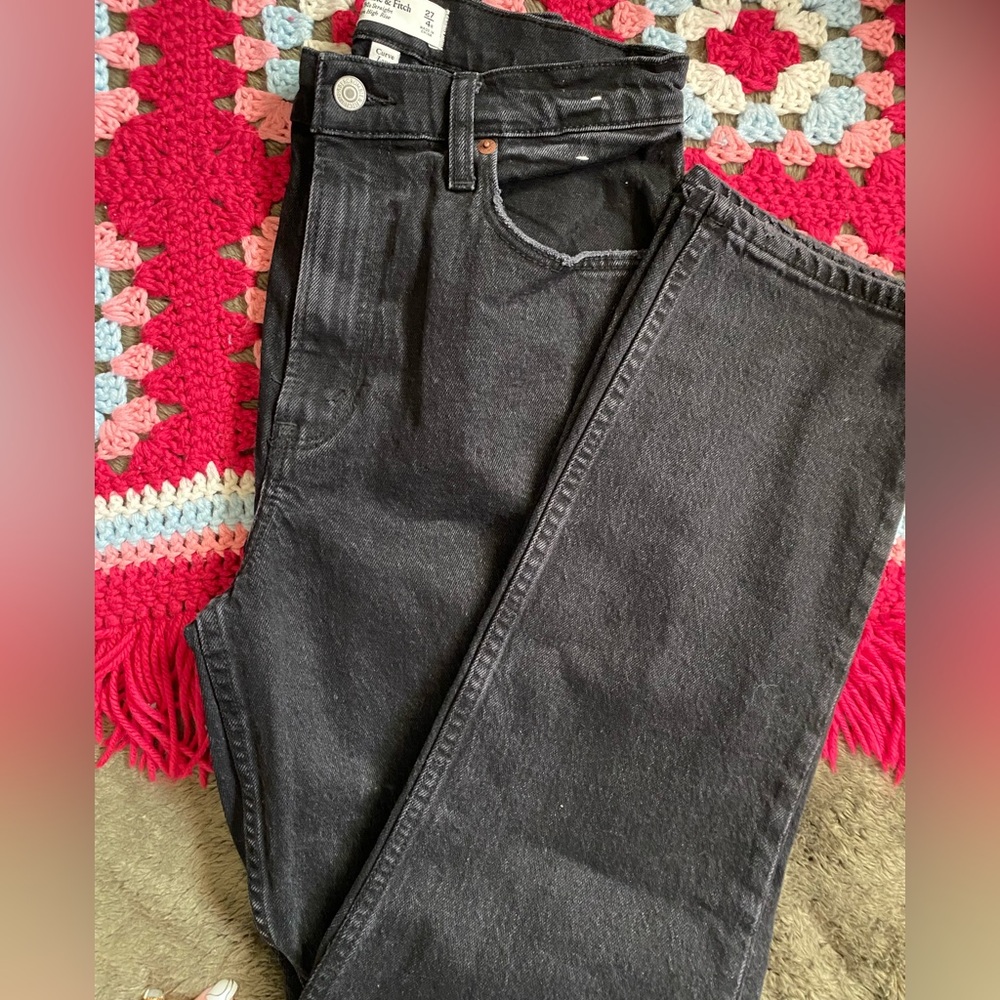 Abercrombie & Fitch 90s Ultra High Rise Straight Jeans Curve Love